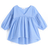 <img src="Blue-White-Gingham-V-Neck-Tunic.jpg" alt="Blue White Gingham V-Neck Tunic" loading="lazy">