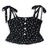 <img src="Black-White-Floral-Button-Front-Shoulder-Tie-Tank.jpg" alt="Black White Floral Button Front Shoulder Tie Tank" loading="lazy">