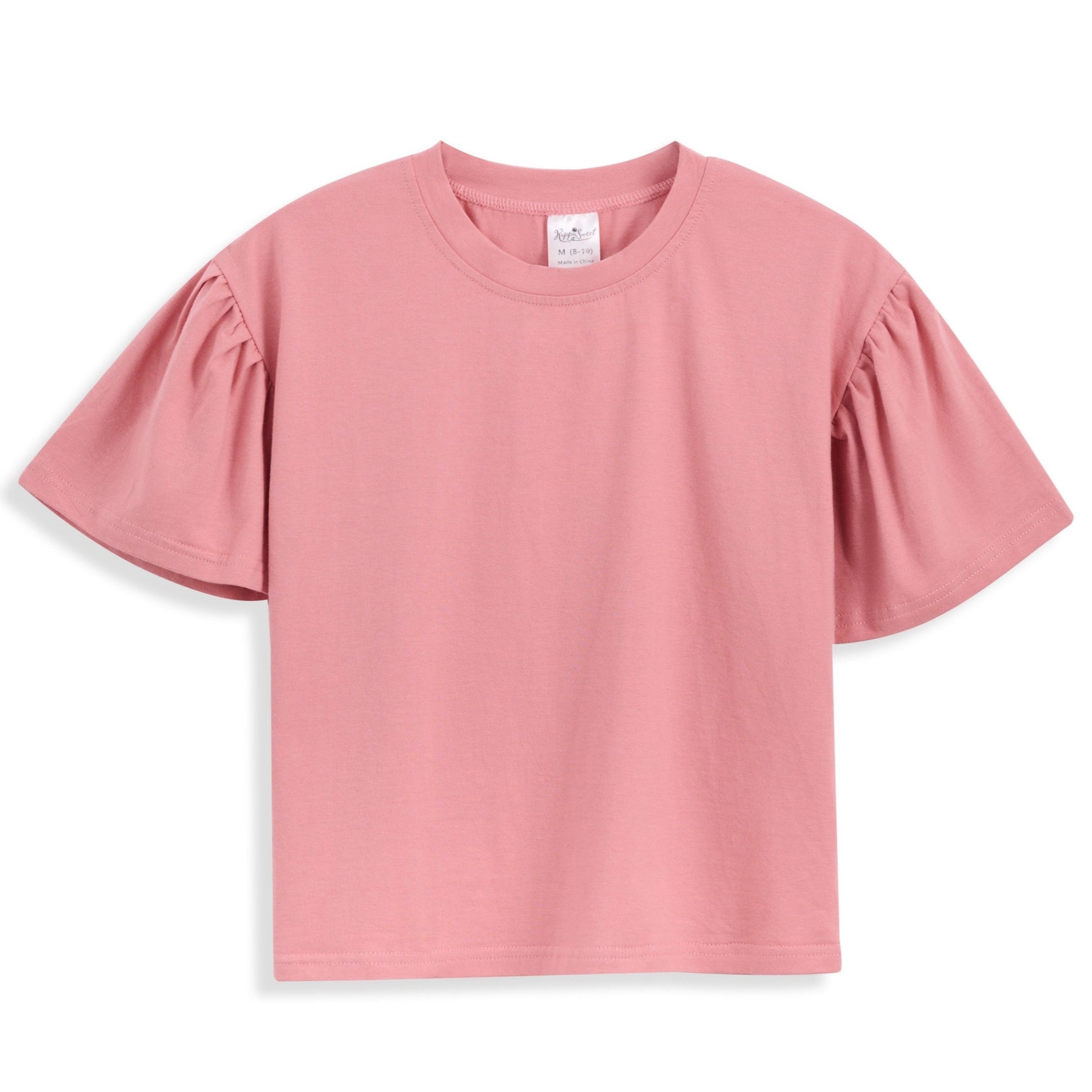 <img src="Pink-Short-Bell-Sleeve-Crewneck-Top.jpg" alt="Pink Short Bell-Sleeve Crewneck Top" loading="lazy">