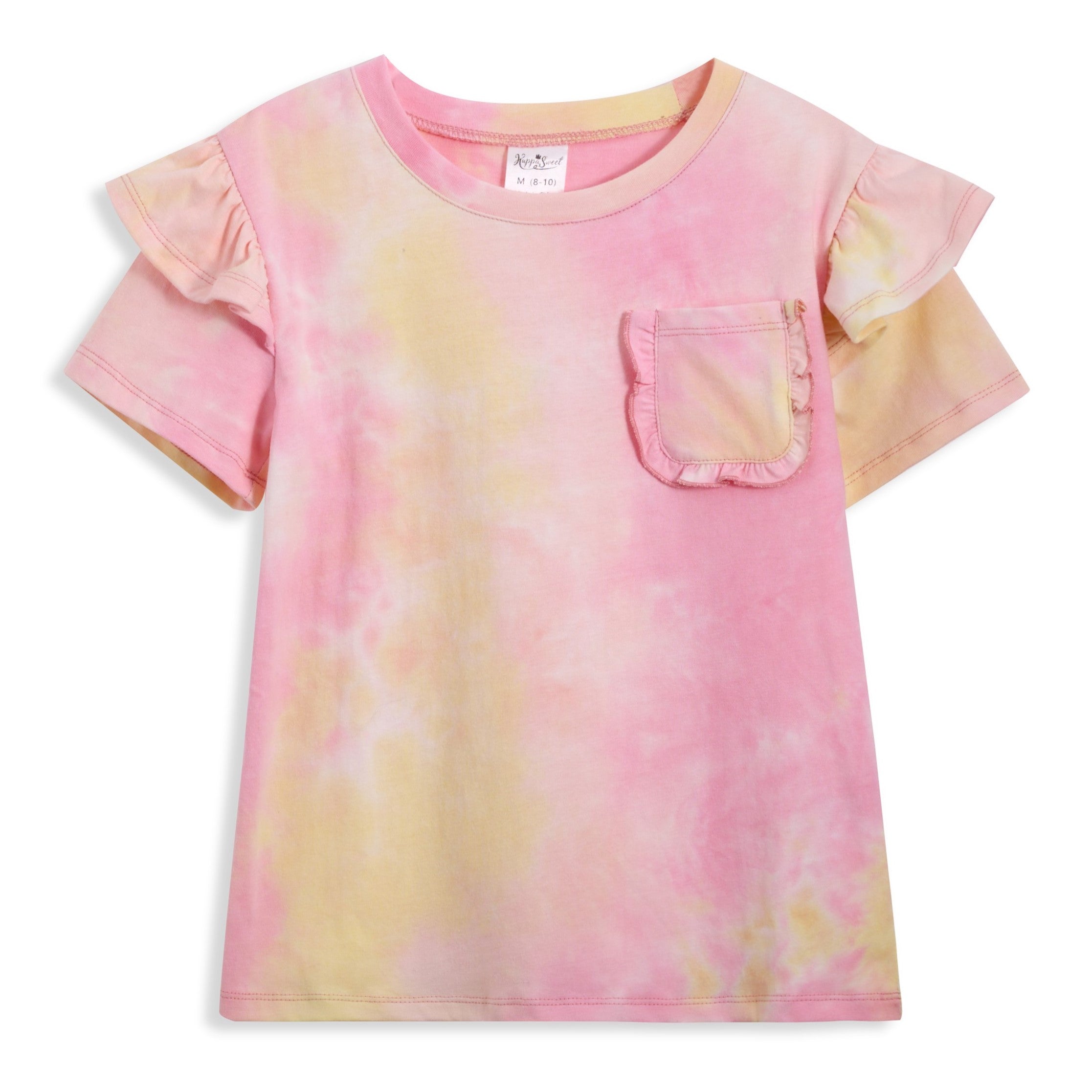 <img src="Pink-Yellow-Tie-Dye-Pocket-Flutter-Sleeve-Top.jpg" alt="Pink Yellow Tie-Dye Pocket Flutter-Sleeve Top" loading="lazy">
