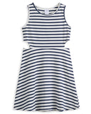 <img src="White-Navy-Stripe-Cut-Out-A-Line-Dress.jpg" alt="White Navy Stripe Cut-Out A-Line Dress" loading="lazy">