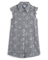 <img src="Black-White-Gingham-Floral-Embroidered-Flutter-Sleeve-Shirt-Dress.jpg" alt="Black White Gingham Floral Embroidered Flutter-Sleeve Shirt Dress" loading="lazy">