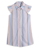 <img src="Blue-Rainbow-Stripe-Flutter-Sleeve-Shirt-Dress.jpg" alt="Blue Rainbow Stripe Flutter Sleeve Shirt Dress" loading="lazy">