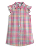 <img src="Pink-Yellow-Plaid-Flutter-Sleeve-Shirt-Dress.jpg" alt="Pink Yellow Plaid Flutter Sleeve Shirt Dress" loading="lazy">