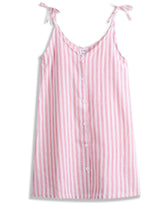 <img src="White-Pink-Stripe-Button-Accent-Shift-Dress.jpg" alt="White Pink Stripe Button Accent Shift Dress" loading="lazy">