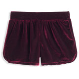 <img src="Wine-Red-Velvet-Fishtail-Hem-Shorts.jpg" alt="Wine Red Velvet Fishtail-Hem Shorts" loading="lazy">