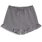 <img src="Black-White-Gingham-Ruffle-Hem-Shorts.jpg" alt="Black White Gingham Ruffle-Hem Shorts" loading="lazy">