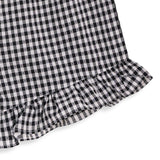 <img src="Black-White-Gingham-Ruffle-Hem-Shorts.jpg" alt="Black White Gingham Ruffle-Hem Shorts" loading="lazy">