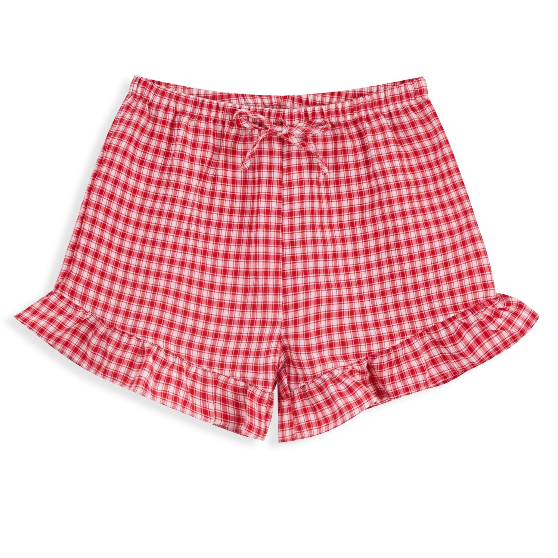 <img src="Red-White-Gingham-Ruffle-Hem-Shorts.jpg" alt="Red White Gingham Ruffle Hem Shorts" loading="lazy">