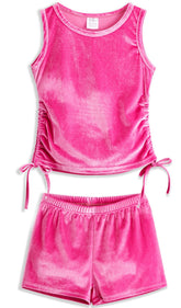 <img src="Rose-Velvet-Side-Tie-Sleeveless-Top-Shorts.jpg" alt="Rose Velvet Side Tie Sleeveless Top Shorts" loading="lazy">