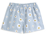 <img src="Blue-White-Gingham-Daisy-Gathered-Crop-Top-Shorts.jpg" alt="Blue White Gingham Daisy Gathered Crop Top Shorts" loading="lazy">