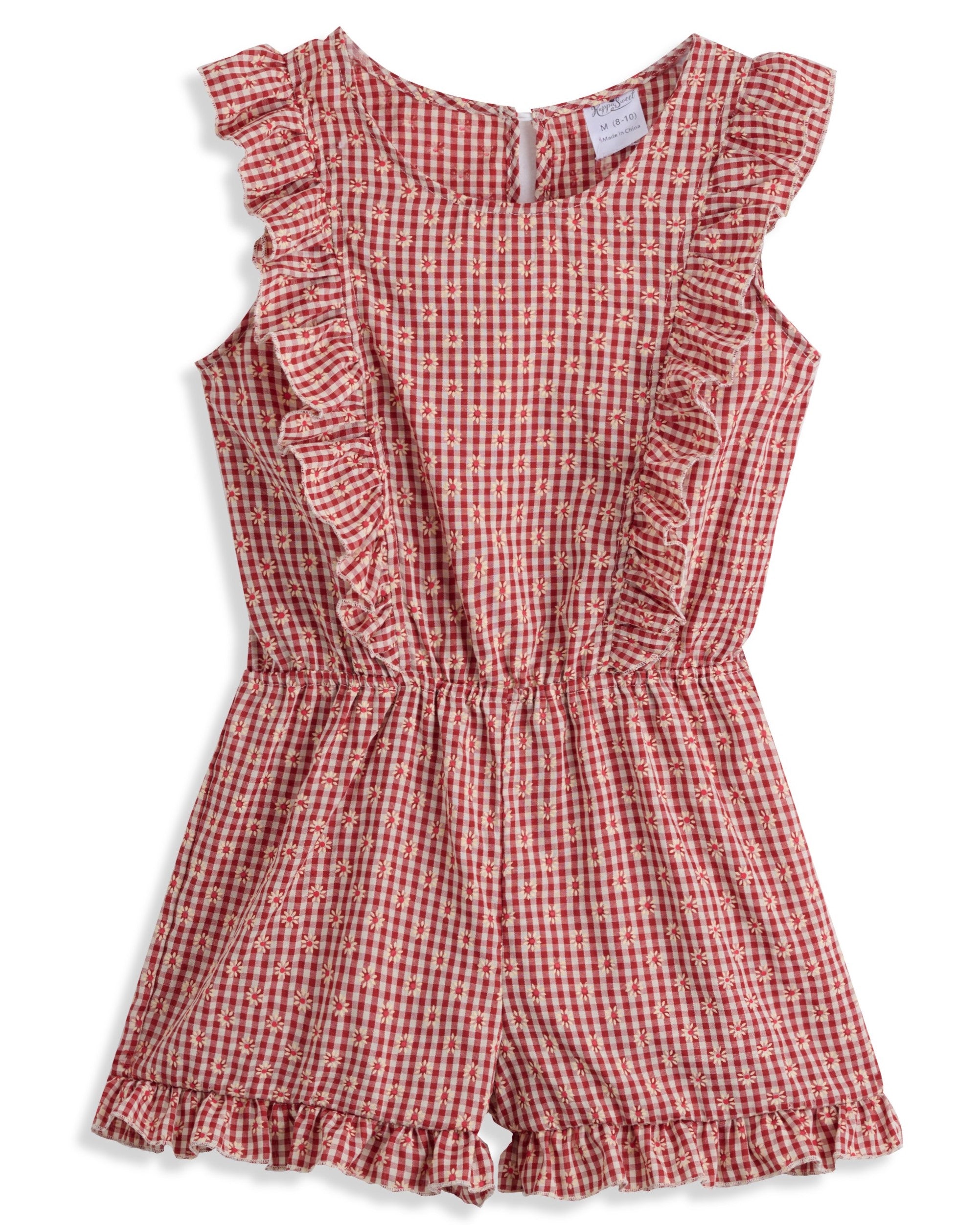 <img src="Red-White-Gingham-Daisy-Ruffle-Front-Romper.jpg" alt="Red White Gingham Daisy Ruffle-Front Romper" loading="lazy">
