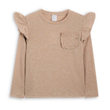 <img src="Khaki-Ruffle-Accent-Pocket-Long-Sleeve-Top.jpg" alt="Khaki Ruffle Accent Pocket Long-Sleeve Top" loading="lazy">