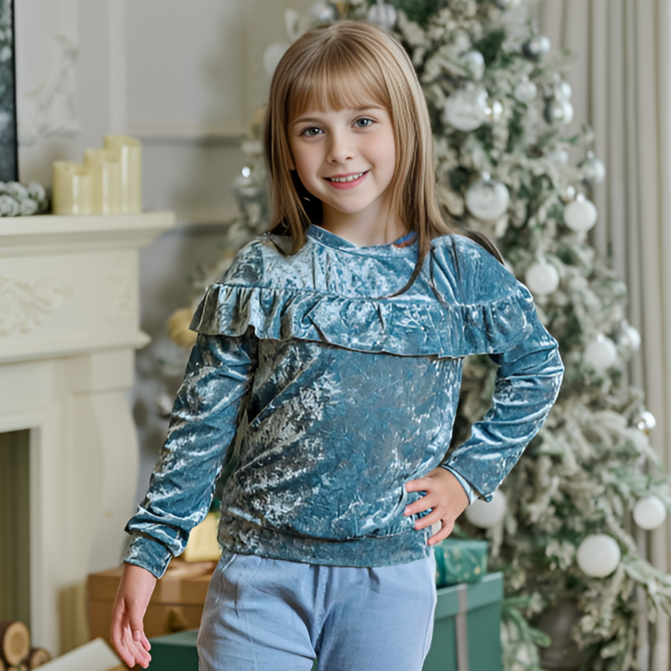 <img src="Blue-Velvet-Ruffled-Long-Sleeve-Top.jpg" alt="Blue Velvet Ruffled Long-Sleeve Top="lazy">