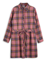 <img src="Pink-Blue-Plaid-Tie-Waist-Shirt-Dress.jpg" alt="Pink Blue Plaid Tie Waist Shirt Dress" loading="lazy">