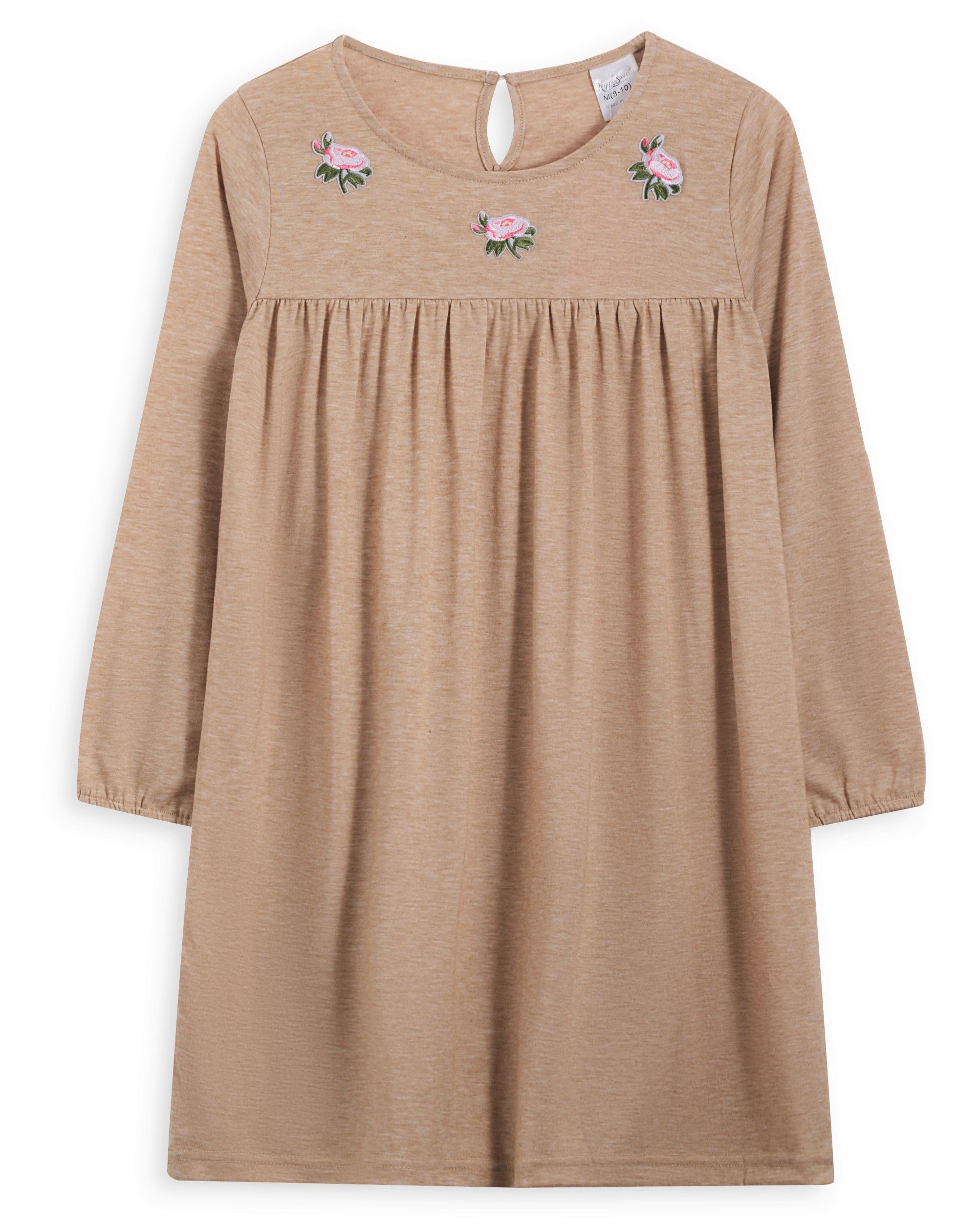 <img src="Khaki-Embroidered-Floral-Long-Sleeve-Shift-Dress.jpg" alt="Khaki Embroidered Floral Long-Sleeve Shift Dress" loading="lazy">