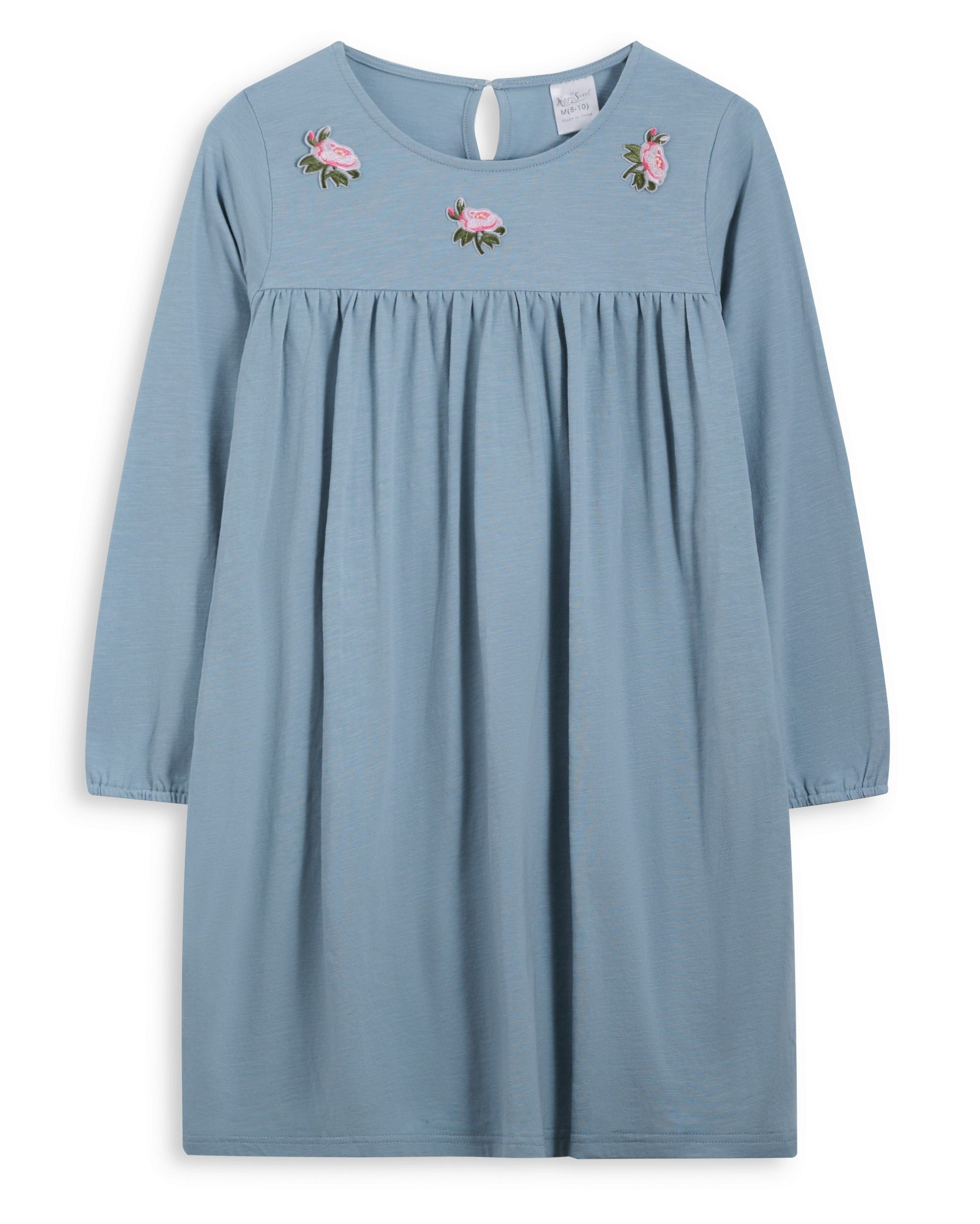 <img src="Light-Blue-Embroidered-Floral-Long-Sleeve-Shift-Dress.jpg" alt="Light Blue Embroidered Floral Long-Sleeve Shift Dress" loading="lazy">