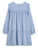 <img src="Blue-Tiered-Ruffle-Sleeve-Shift-Dress.jpg" alt="Blue Tiered Ruffle Sleeve Shift Dress" loading="lazy">