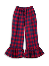<img src="Navy-Red-Check-Ruffle-Hem-Flare-Pants-.jpg" alt="Navy Red Check Ruffle-Hem Flare Pants-" loading="lazy">