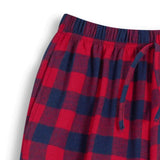 <img src="Navy-Red-Check-Ruffle-Hem-Flare-Pants-.jpg" alt="Navy Red Check Ruffle-Hem Flare Pants-" loading="lazy">