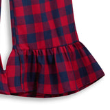 <img src="Navy-Red-Check-Ruffle-Hem-Flare-Pants-.jpg" alt="Navy Red Check Ruffle-Hem Flare Pants-" loading="lazy">