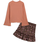 <img src="Orange-Trumpet-Sleeve-Top-Brown-Pink-Floral-Ruffle-Hem-Skirt.jpg" alt="Orange Trumpet Sleeve Top Brown Pink Floral Ruffle Hem Skirt" loading="lazy">