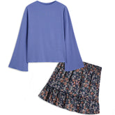 <img src="Blue-Trumpet-Sleeve-Top-Navy-Orange-Floral-Ruffle-Hem-Skirt.jpg" alt="Blue Trumpet Sleeve Top Navy Orange Floral Ruffle Hem Skirt" loading="lazy">
