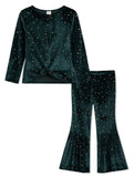 <img src="Dark-Green-Gold-Star-Velvet-Long-Sleeve-Top-Flare-Pants-Set.jpg" alt="Dark Green Gold Star Velvet Long Sleeve Top Flare Pants Set" loading="lazy">