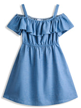 <img src="Blue-Denim-Ruffle-Trim-Off-Shoulder-Shift-Dress.jpg" alt="Blue Denim Ruffle Trim Off Shoulder Shift Dress" loading="lazy">
