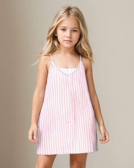 <img src="White-Pink-Stripe-Button-Accent-Shift-Dress.jpg" alt="White Pink Stripe Button Accent Shift Dress" loading="lazy">